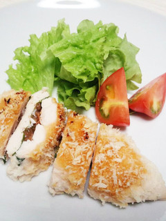 揚げない梅じそササミフライ風パン粉焼き-レシピのメイン写真