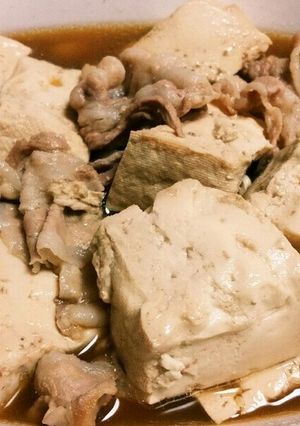 簡単！肉豆腐♪-レシピのメイン写真