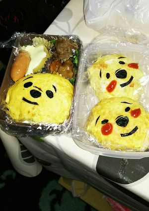 プーさんっぽいおにぎり-レシピのメイン写真