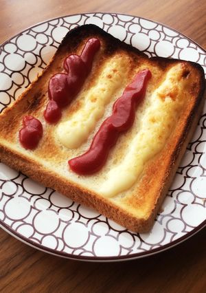 マヨとケチャップでピザ味のトースト-レシピのメイン写真