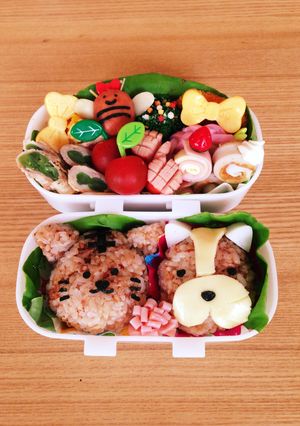 遠足キャラ弁簡単おにぎり弁当可愛いおかず-レシピのメイン写真