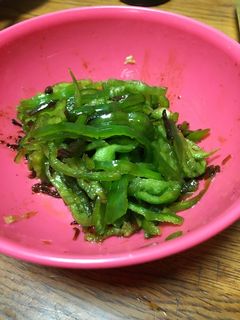 塩こぶとピーマンの和え物-レシピのメイン写真