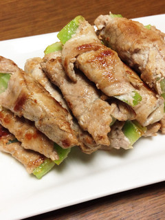 ブロッコリーの茎の肉巻き-レシピのメイン写真