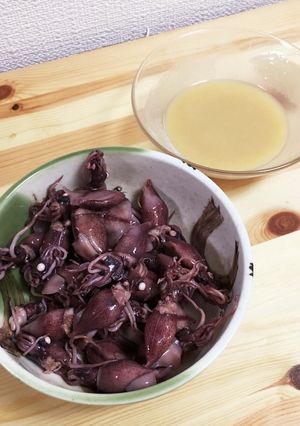ホタルイカにぴったり！簡単酢みそ！-レシピのメイン写真