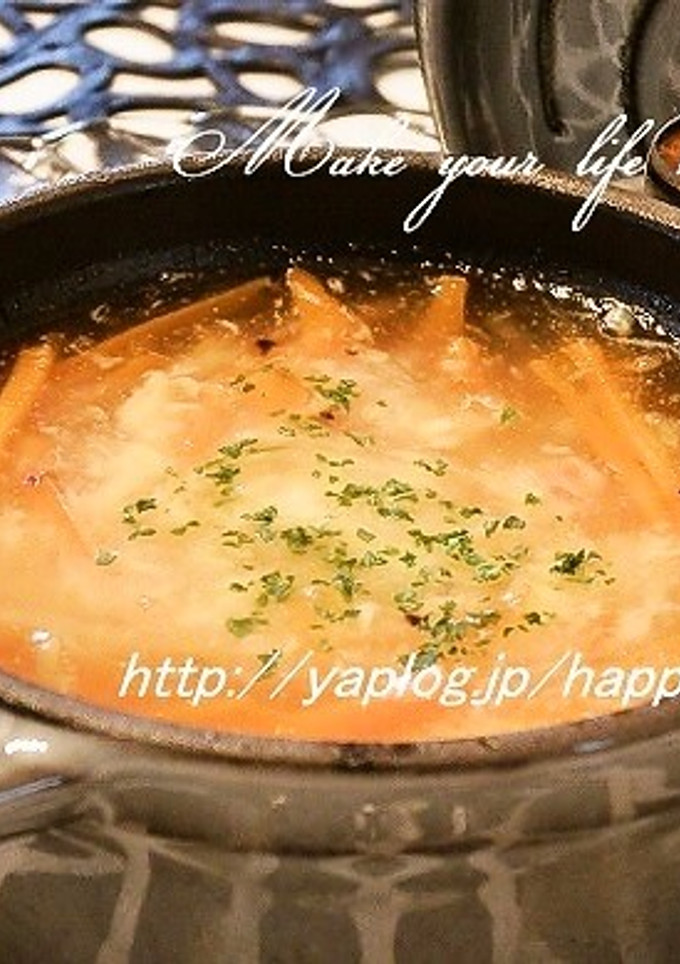 ストウブdeふわとろ☆卵スープ-レシピのメイン写真