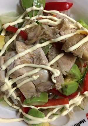 鳥もも肉と野菜たっぷりサラダ-レシピのメイン写真