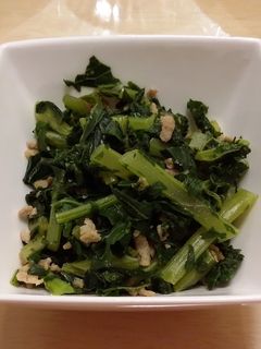 節約 大根の葉と豚ひき肉の炒めもの-レシピのメイン写真
