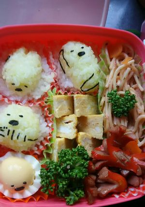 キャラ弁ぐでたまの親子遠足-レシピのメイン写真