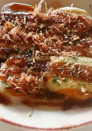 レンジで簡単♡山芋のお好み焼き風-レシピのメイン写真