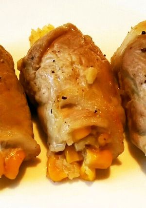 お弁当に！豚薄切り肉のコーンマヨ巻き-レシピのメイン写真