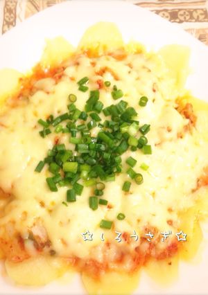 レンジで簡単！ポテトdeキムチーズ！？-レシピのメイン写真