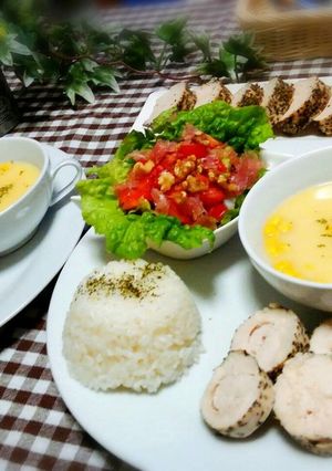 とりハム(黒胡椒味)　プレート-レシピのメイン写真