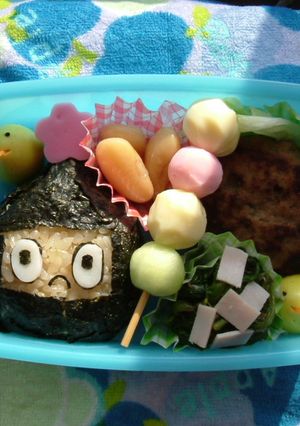 豆丸弁当（キャラ弁）-レシピのメイン写真