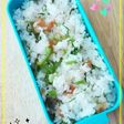 せりと梅干しまぜご飯