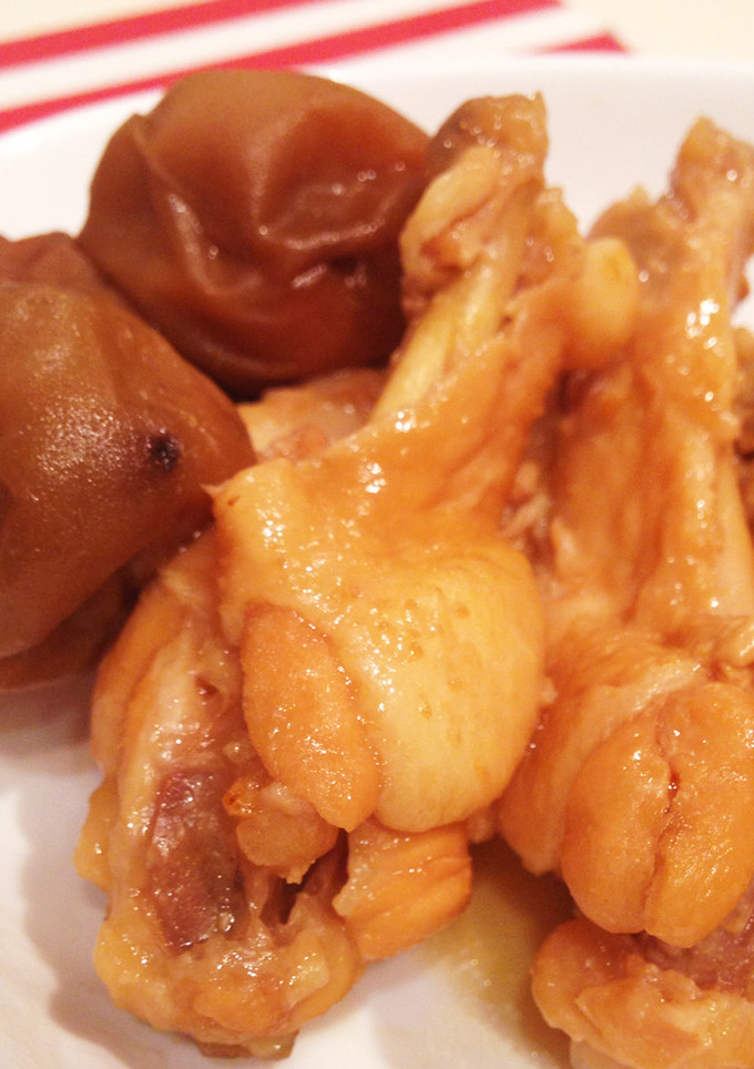 梅酒の梅と鶏手羽あっさり煮-レシピのメイン写真