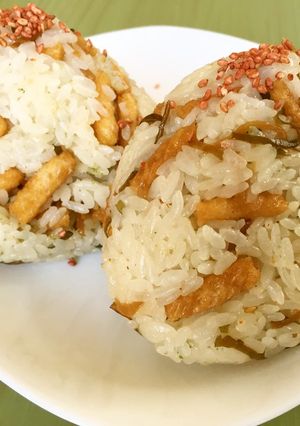 ☆かっぱえびせん 生姜昆布 おにぎり-レシピのメイン写真