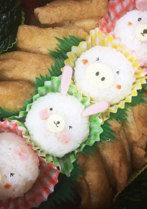 かわいい。簡単。動物おにぎり☆-レシピのメイン写真