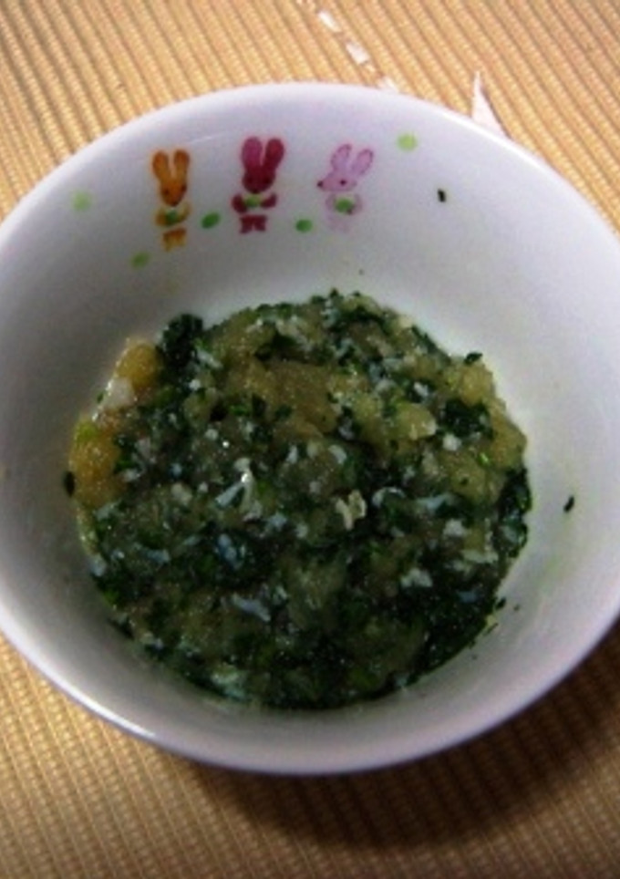 しらすと青菜のみぞれあえ（離乳食・中期）-レシピのメイン写真