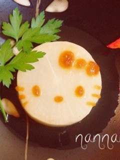 ふろふき大根(擬?)でキティちゃん♡-レシピのメイン写真