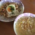 舞茸と鮭の焼飯&ねぎメンマスープ
