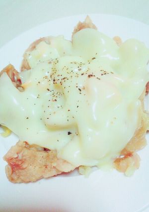 鶏胸肉のレンチンチーズ乗せ☆-レシピのメイン写真