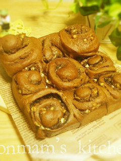 コーヒー風味粒あんロールちぎりパン-レシピのメイン写真