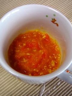 かぼちゃのそぼろ煮(離乳食・中期)-レシピのメイン写真