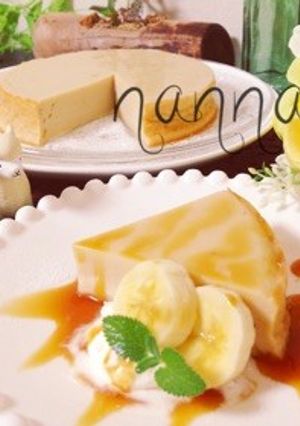 ミキサーで♡ヘルシーバナナチーズケーキ♪-レシピのメイン写真