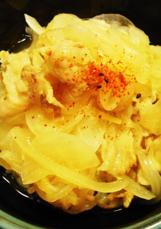 水を使わない豚丼☆引算ダイエット-レシピのメイン写真