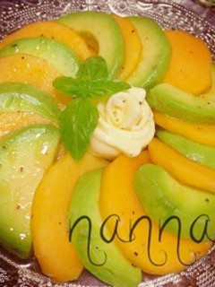 本当に美味!!アボ柿チーズのサラダ♪-レシピのメイン写真