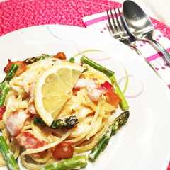 ベーコン&レモンさっぱりクリームパスタ-レシピのメイン写真