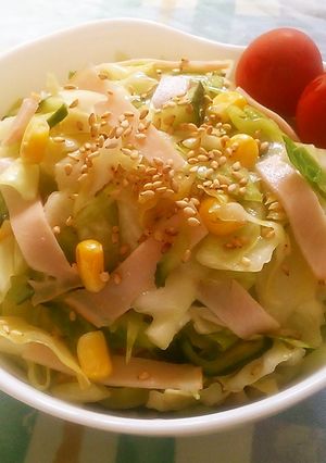 ✿キャベツとハムのナムル風サラダ✿-レシピのメイン写真