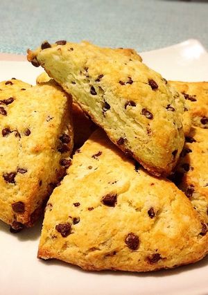 ココナッツオイルチョコチップスコーン-レシピのメイン写真