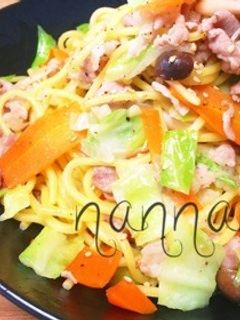 野菜を食べよう!きのこ入絶品塩焼きそば♪-レシピのメイン写真