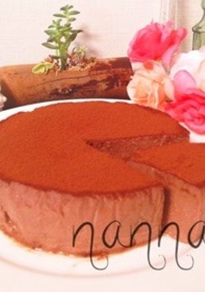 ミキサーで♪超濃厚チョコバナナケーキ♡-レシピのメイン写真
