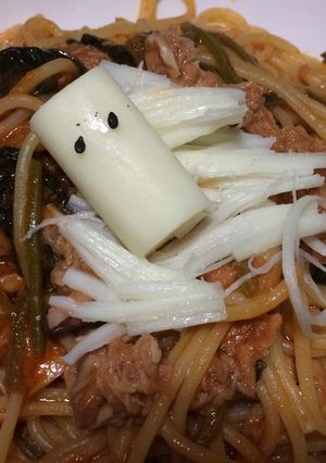 パスタに、モッツァレラのサンドバッグ君-レシピのメイン写真