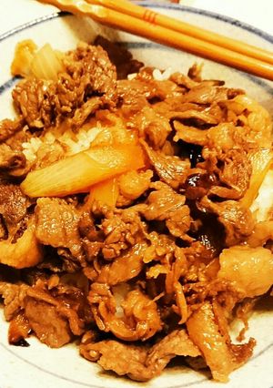適当過ぎでも作れます！簡単牛丼レシピ！-レシピのメイン写真