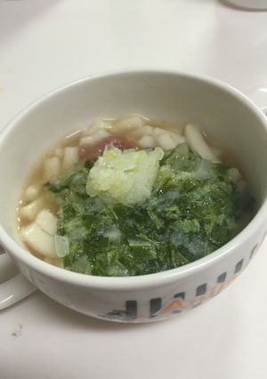 離乳食中期 夏の梅肉ネバネバうどん-レシピのメイン写真