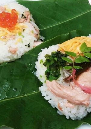初夏の飛弾名物、ほう葉寿司、我が家流-レシピのメイン写真