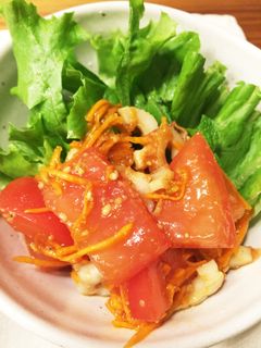 トマトとちくわの胡麻味噌和え-レシピのメイン写真