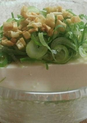 熱々にんにくごま油をかけたスタミナ冷奴♪-レシピのメイン写真