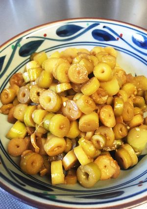 姫たけのこ（細竹）のごま油醤油炒め-レシピのメイン写真