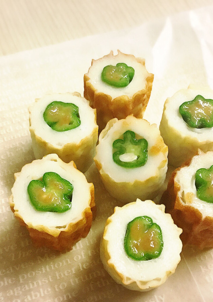 お弁当に♪超簡単♪梅おくら in ちくわ-レシピのメイン写真