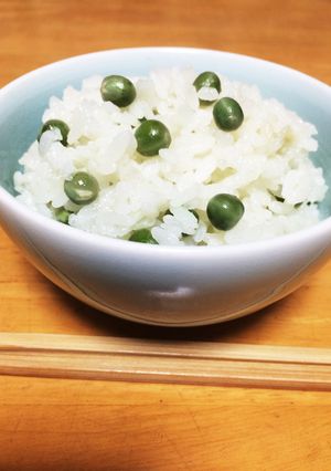 まめご飯！グリーンピースご飯！簡単！-レシピのメイン写真