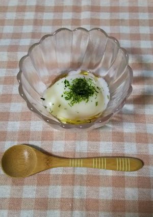 《タレに飽きたら》のり塩＋ごま油の温泉卵-レシピのメイン写真
