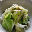 キャベツとシラスのオイル蒸し