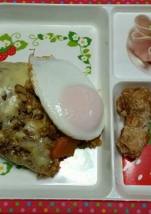 残ったカレーでなんちゃってプレート-レシピのメイン写真