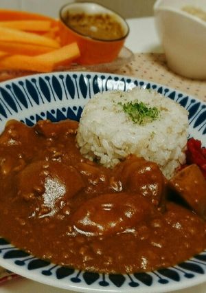 挽肉カレー +野菜一品 カレードリアにも-レシピのメイン写真