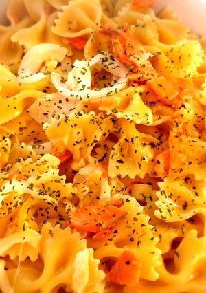 簡単サーモンクリームパスタ-レシピのメイン写真