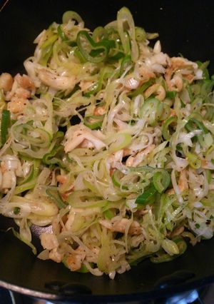 ネギ塩鶏皮！-レシピのメイン写真